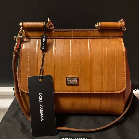*Sold Privately* DOLCE & GABBANA Small Sicily Eel Leather Bag - Picture 2 of 16